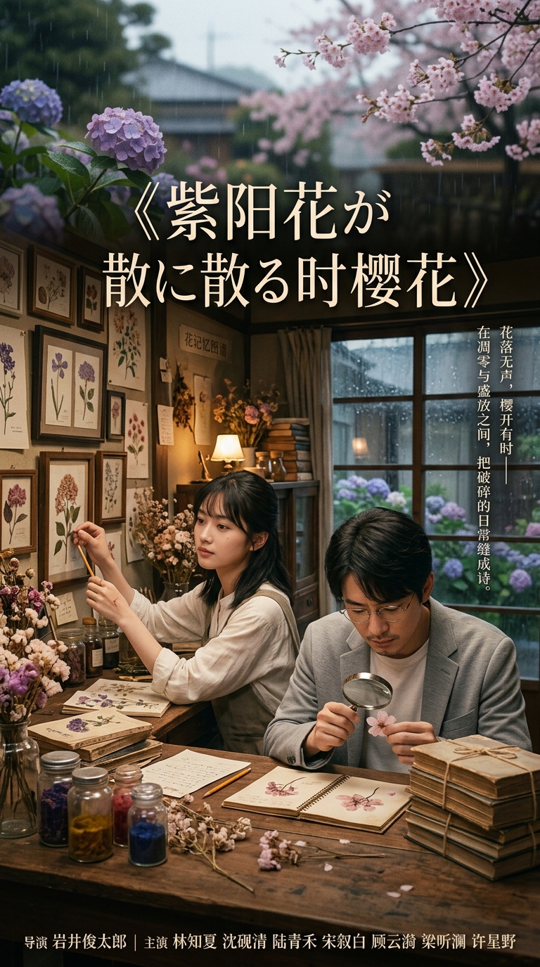 紫阳花残枝特写